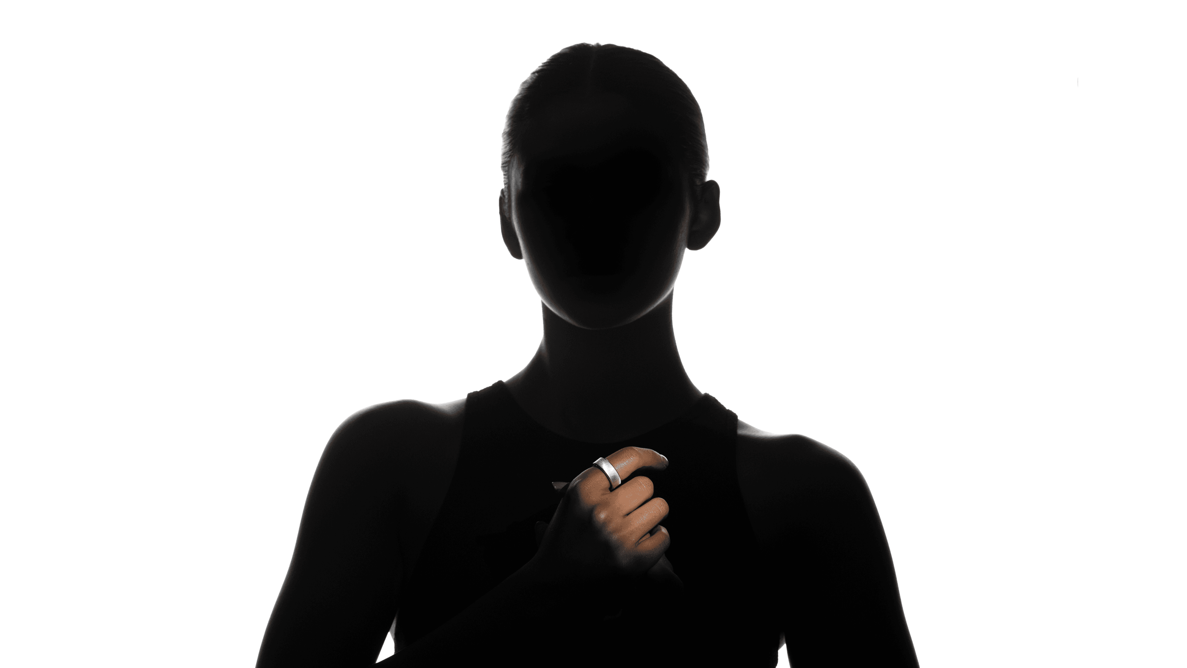 Person using fitness tracker